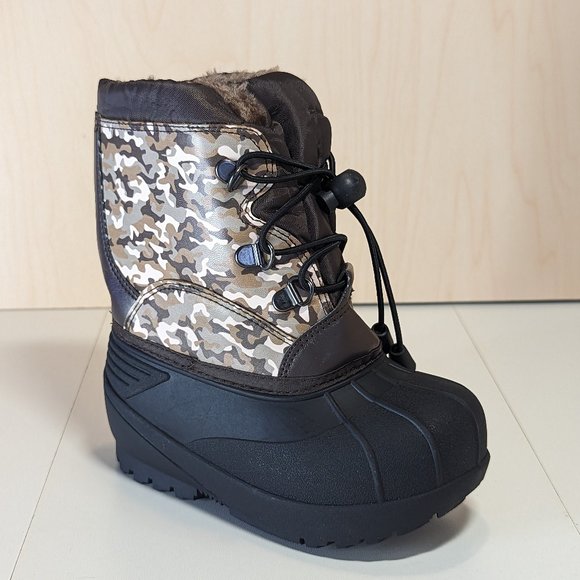 The Little Captain Toddler Thermolite Journey Winter/Snow Boots - Brown Camo - Picture 1 of 7